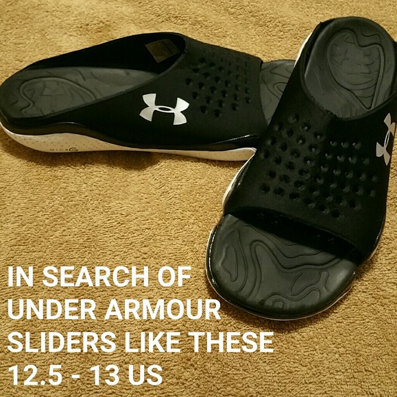 ISO UNDER ARMOUR SLIDERS, 12.5-13 US - Picture 1 of 1